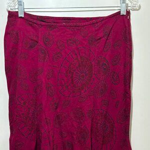 GreaterGood Red Cotton Skirt Large